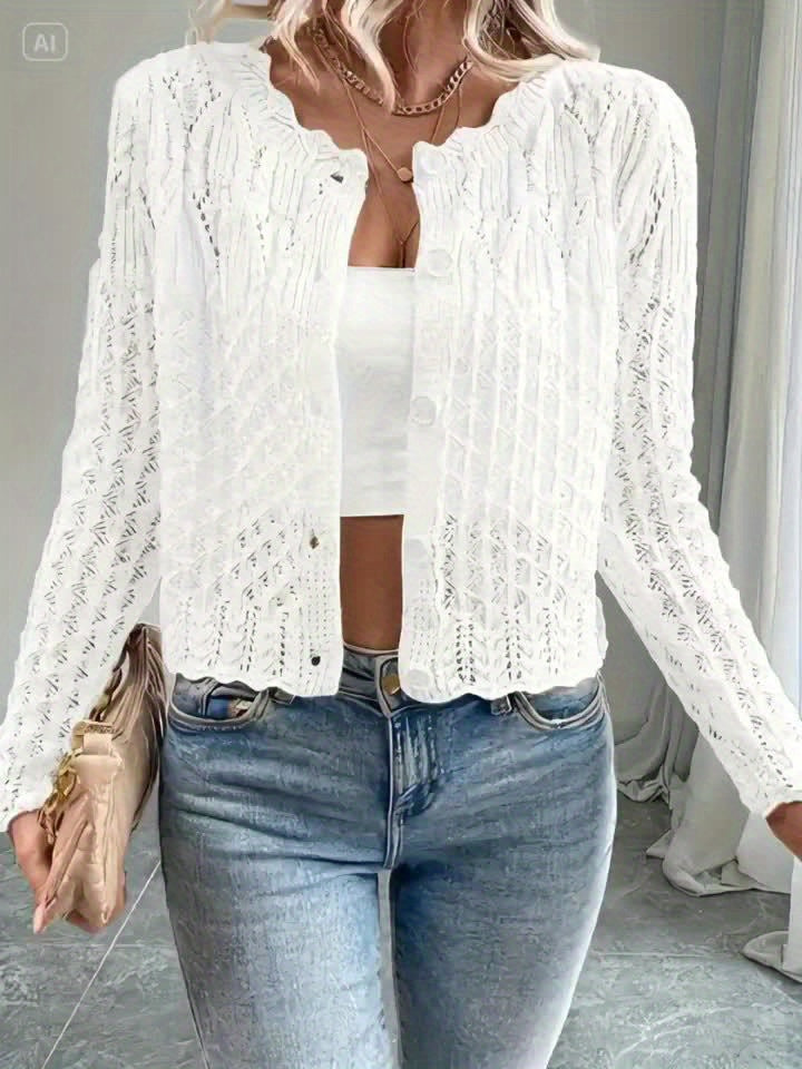 Cropped cardigan dames - afbeelding 11