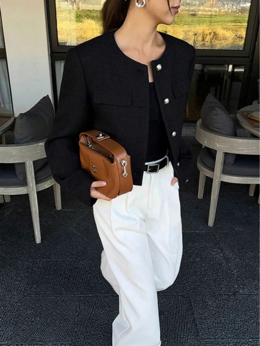 Cropped tussenjas dames - afbeelding 4