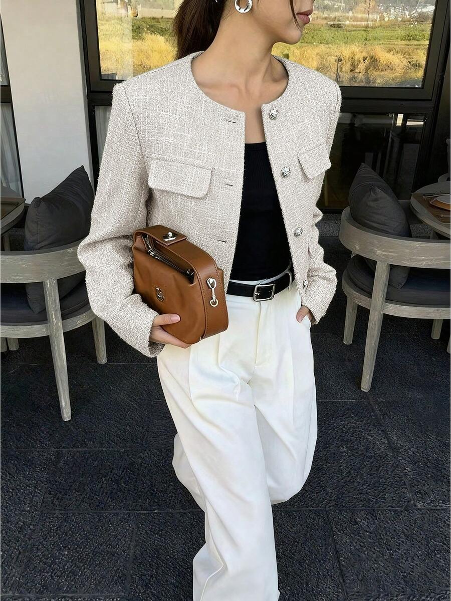 Cropped tussenjas dames - afbeelding 8