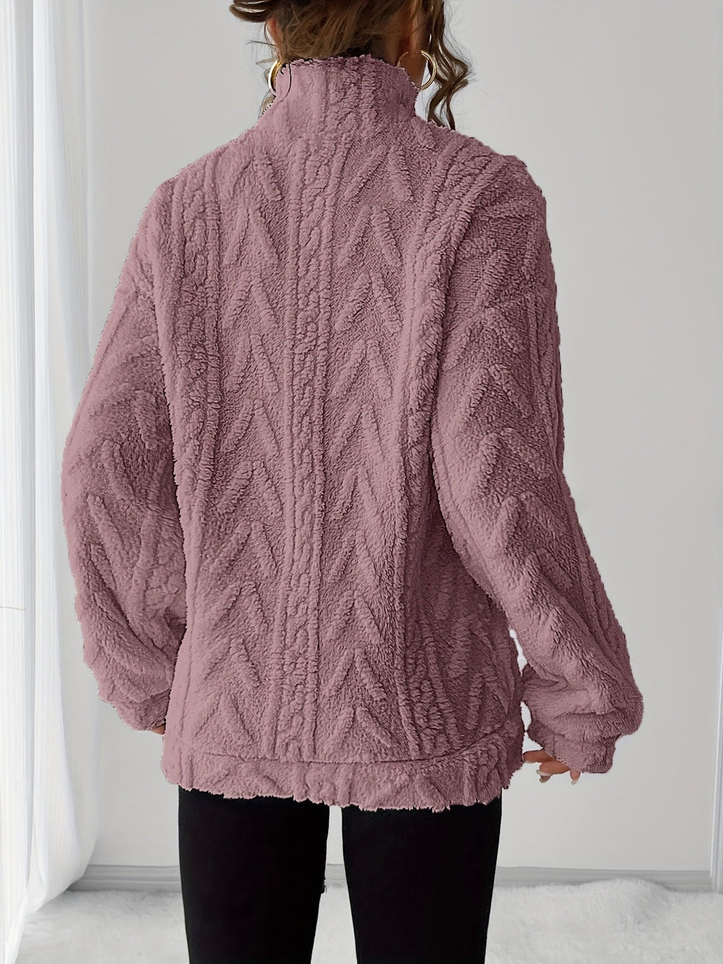 Teddy fleece trui dames - afbeelding 10