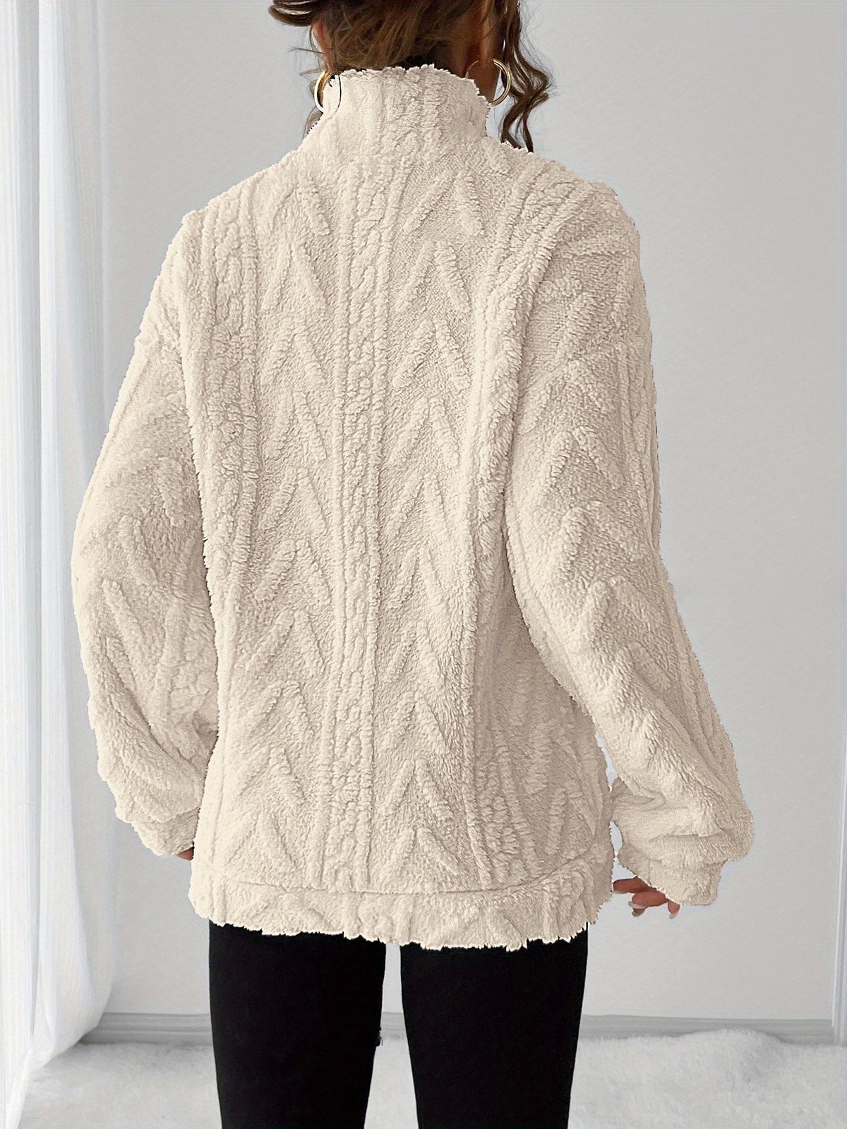 Teddy fleece trui dames - afbeelding 6