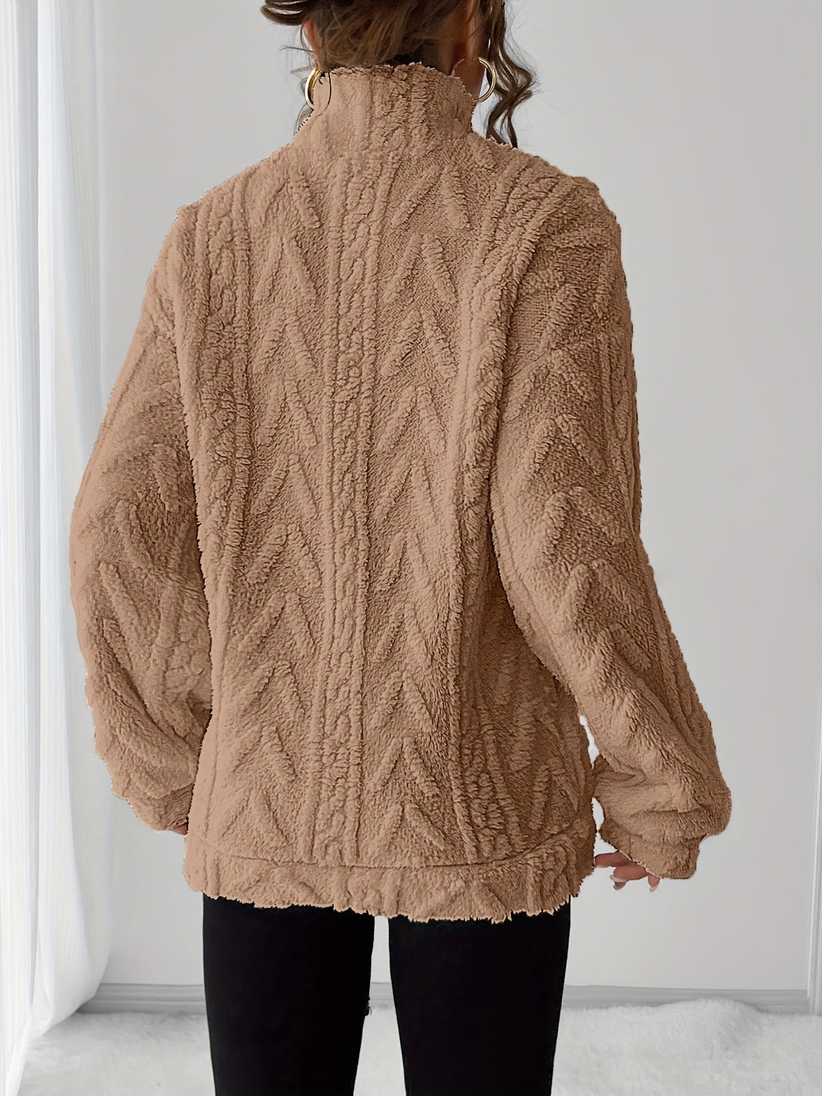 Teddy fleece trui dames - afbeelding 7