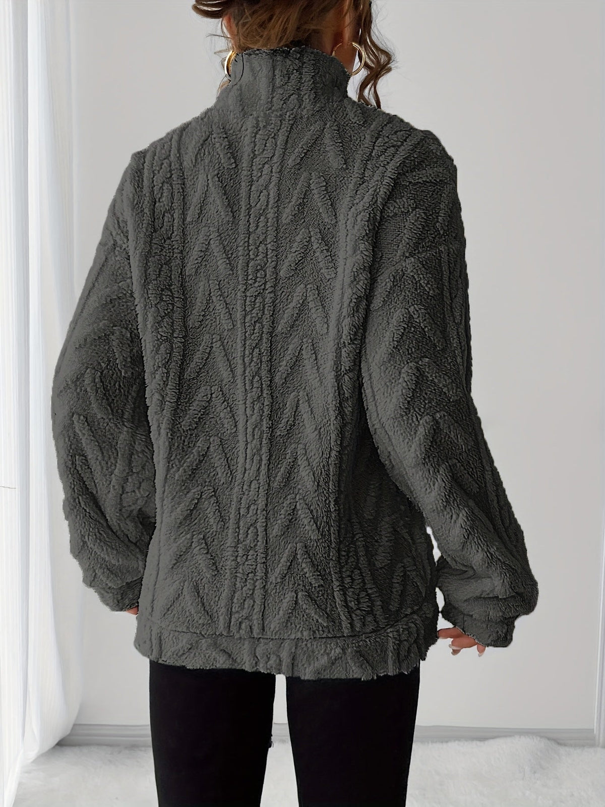 Teddy fleece trui dames - afbeelding 8