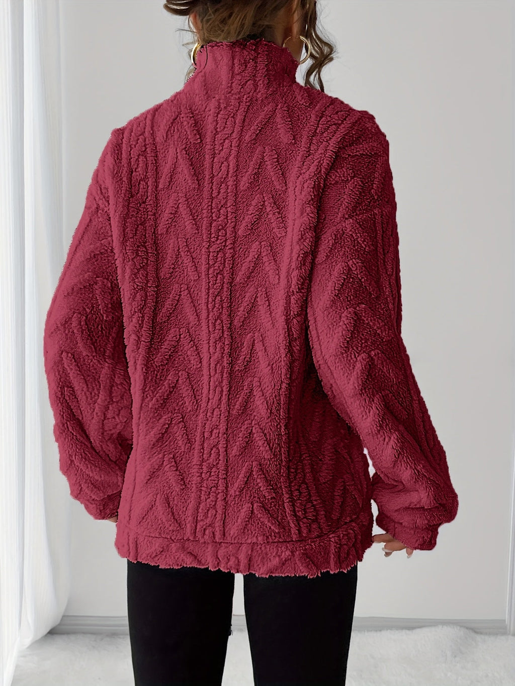 Teddy fleece trui dames - afbeelding 9