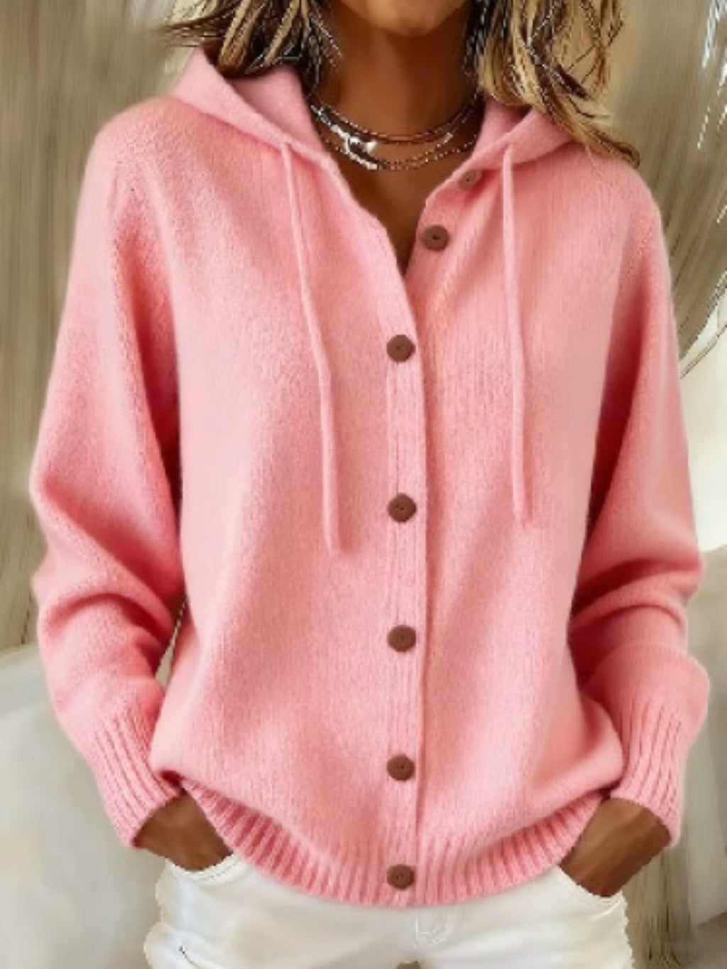 Gebreide cardigan dames - afbeelding 4