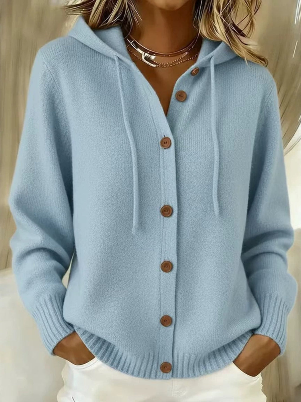 Gebreide cardigan dames - afbeelding 6