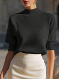 Gebreide top dames, Zwart - afbeelding 5