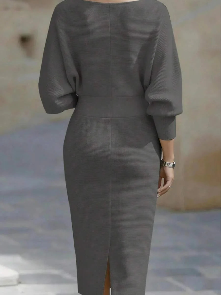 Gebreide midi jurk dames - afbeelding 26