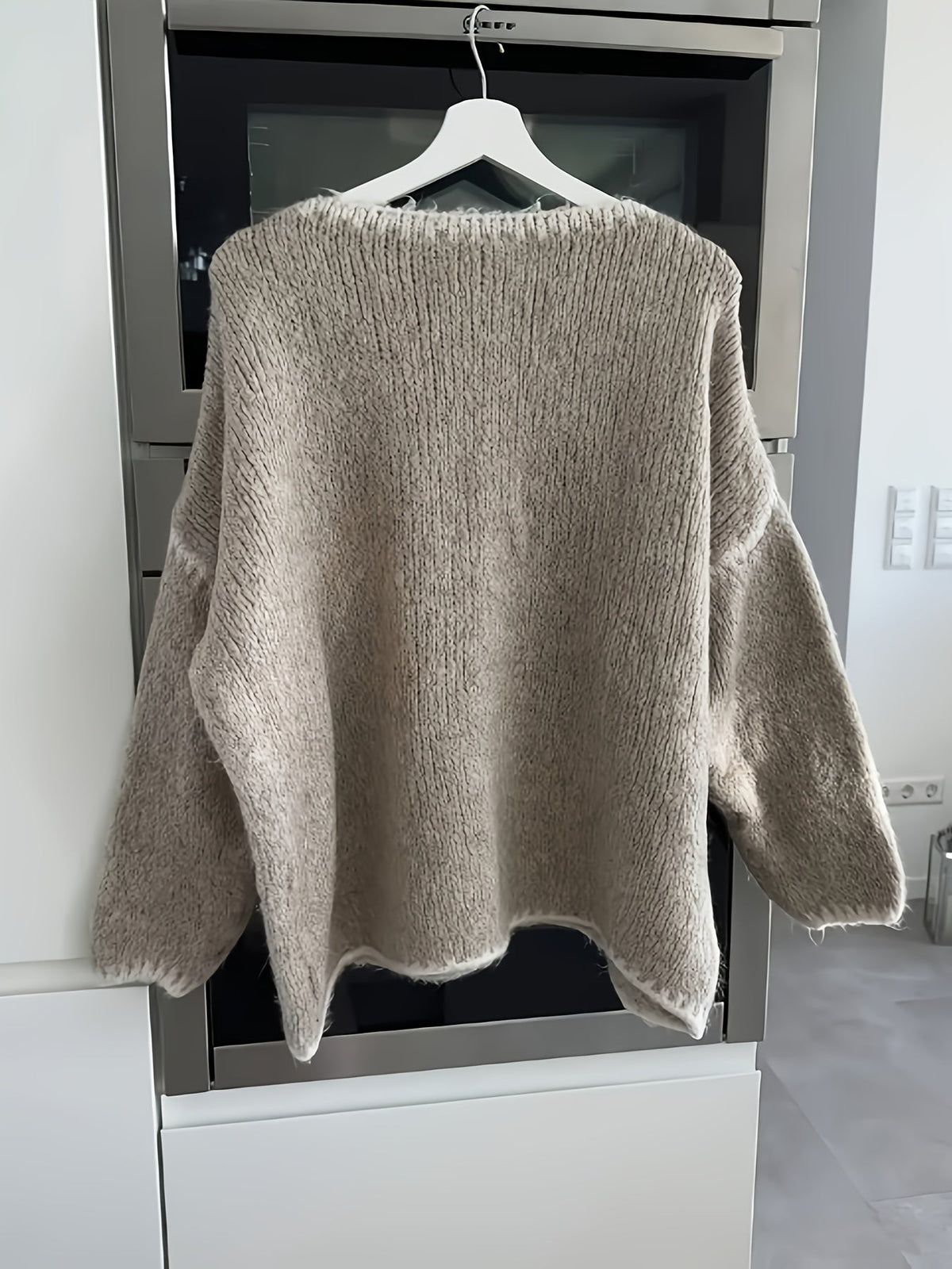Oversized grof gebreide trui dames - afbeelding 10