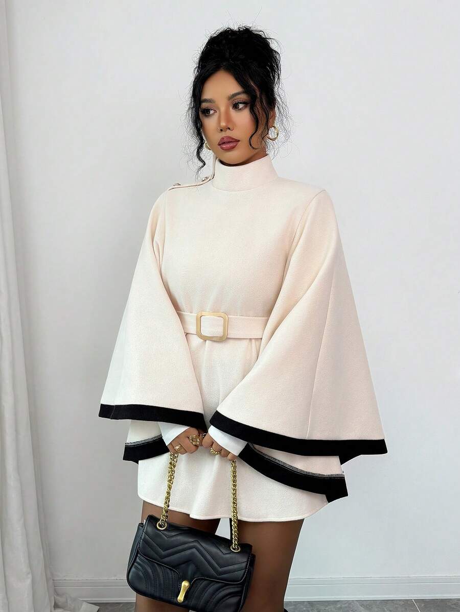 Korte poncho dames - afbeelding 4