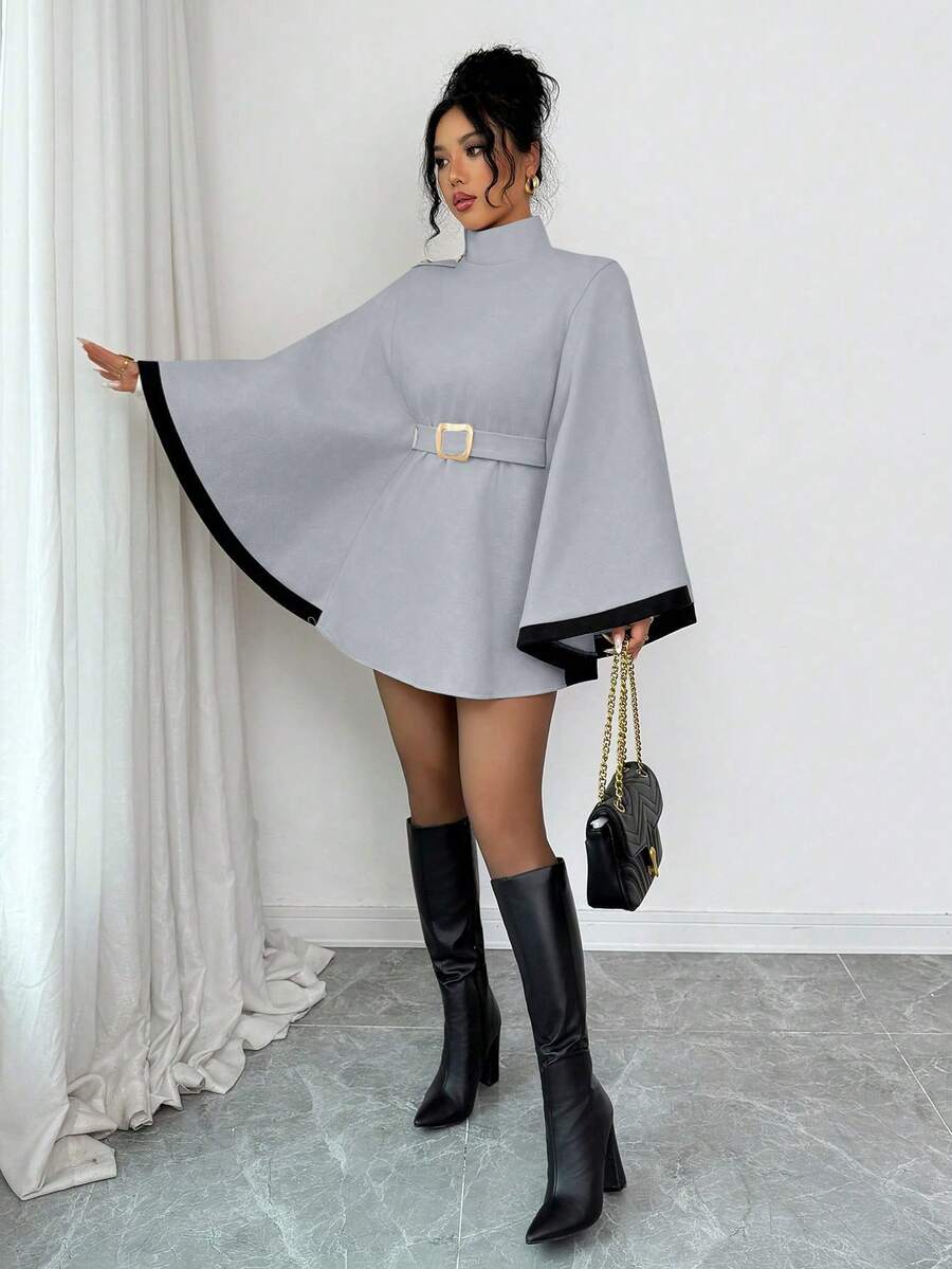 Korte poncho dames - afbeelding 6