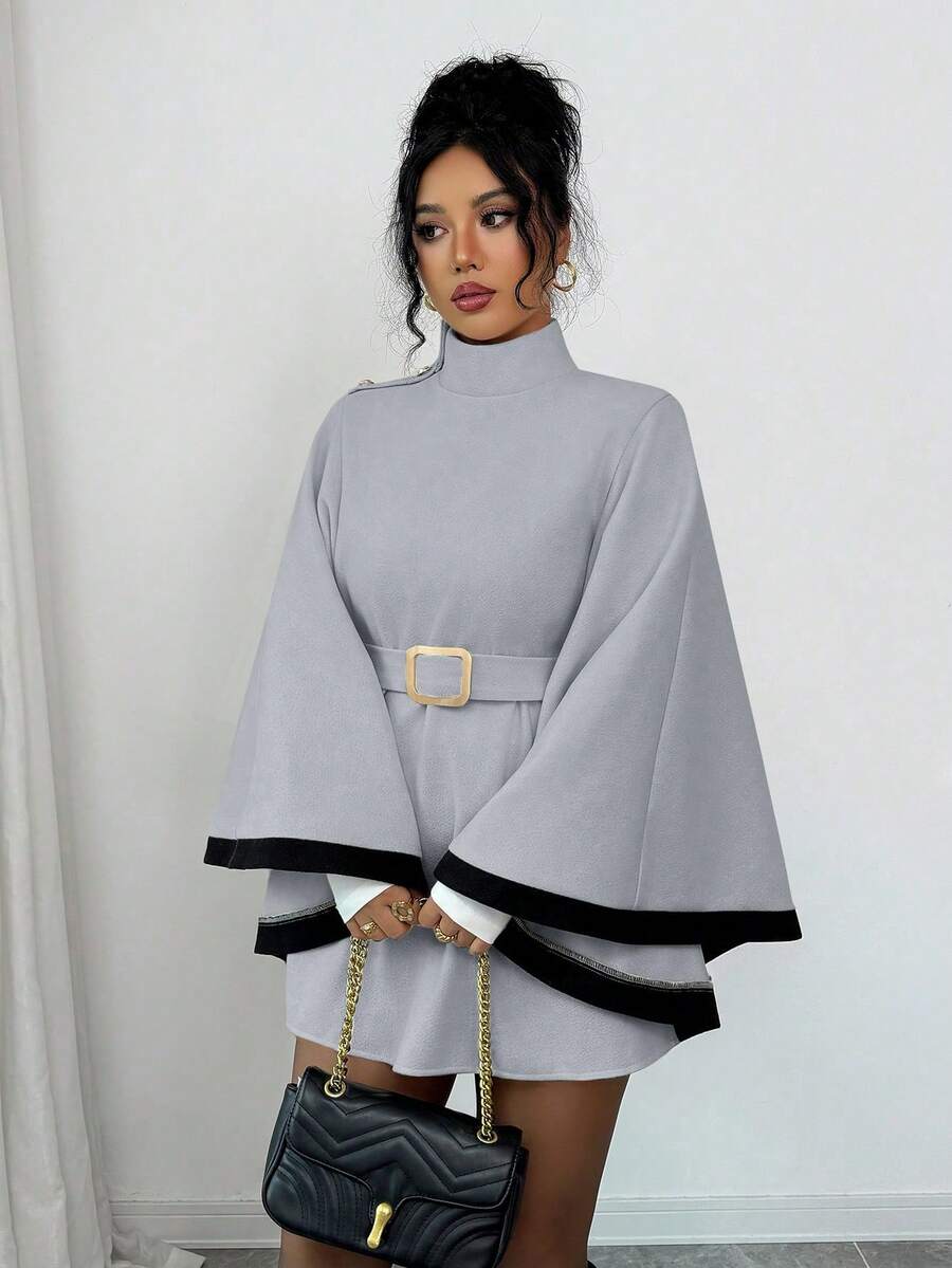 Korte poncho dames - afbeelding 8