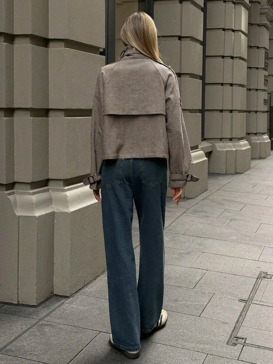 Korte trenchcoat dames - afbeelding 2