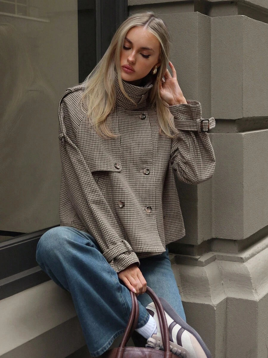 Korte trenchcoat dames - afbeelding 6