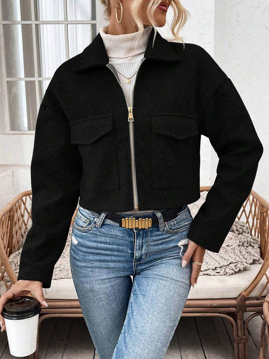 Cropped jas dames - afbeelding 11