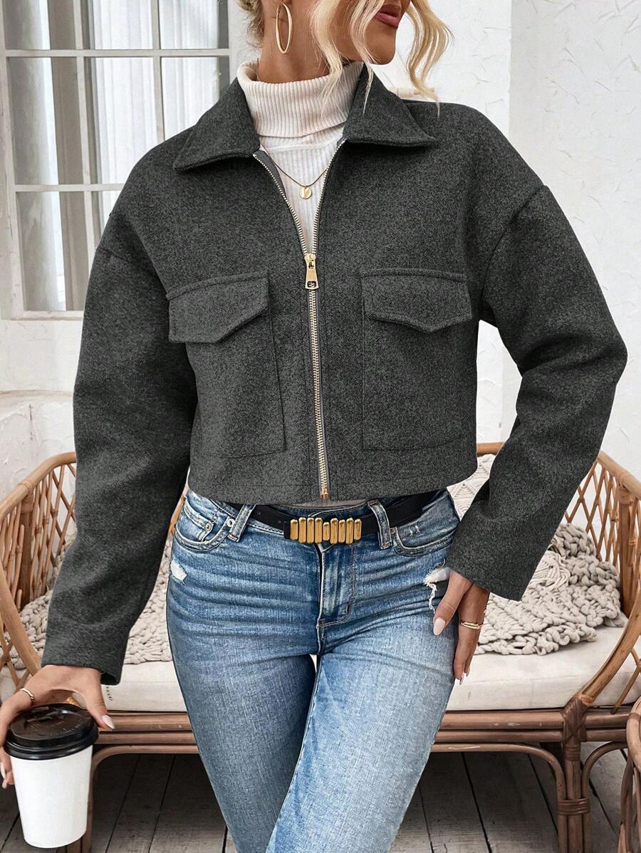 Cropped jas dames - afbeelding 17