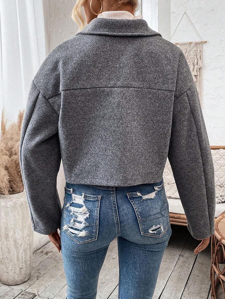 Cropped jas dames - afbeelding 2