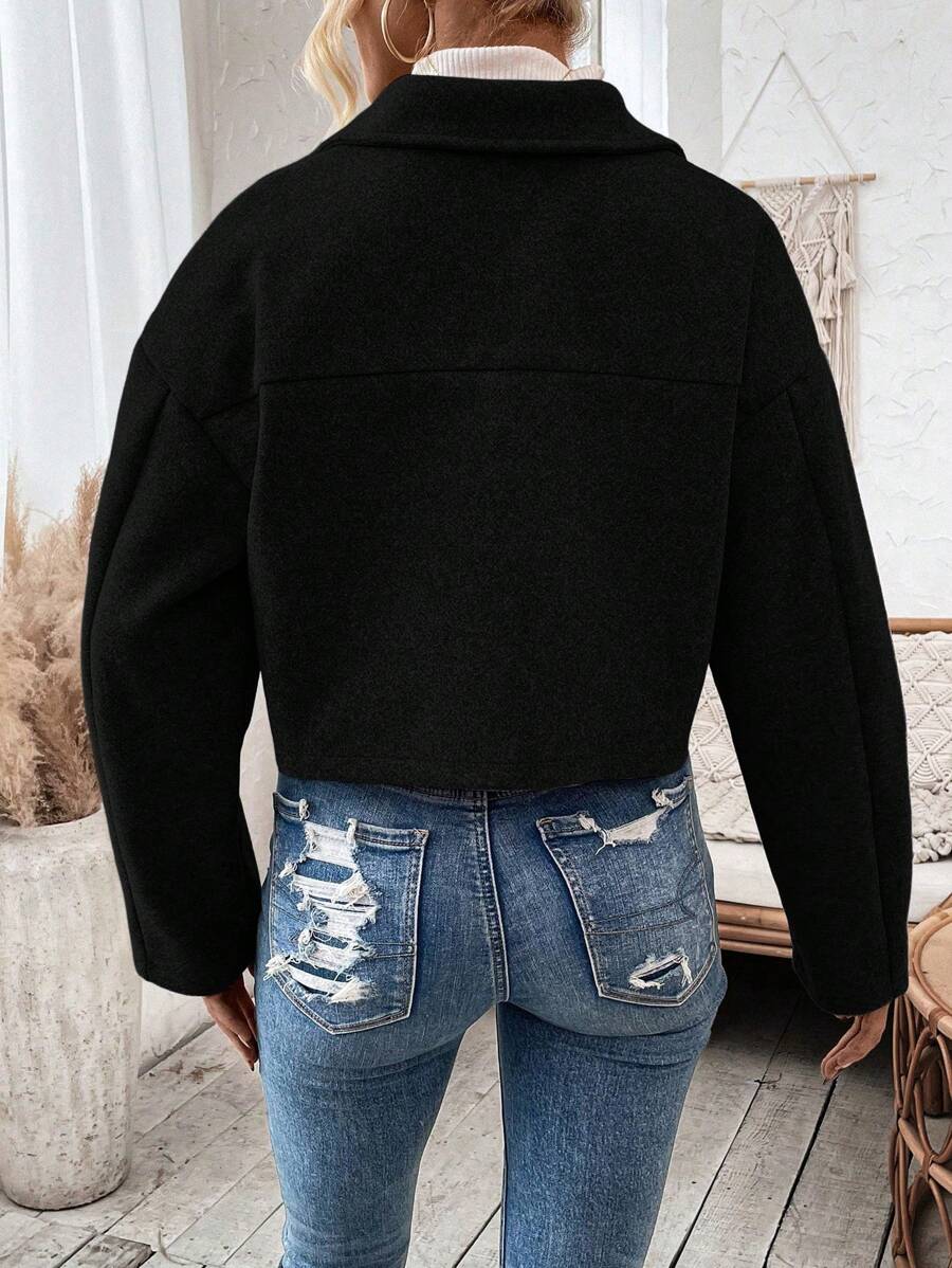 Cropped jas dames - afbeelding 8