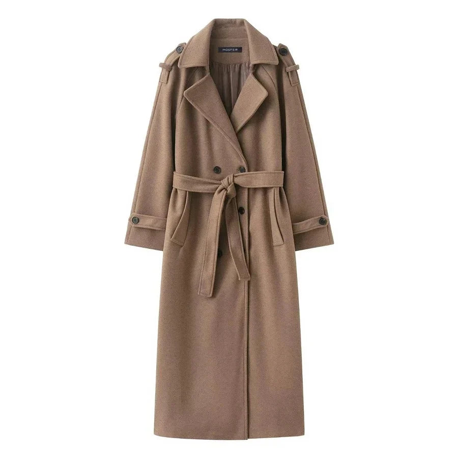Maxi trenchcoat dames - afbeelding 8
