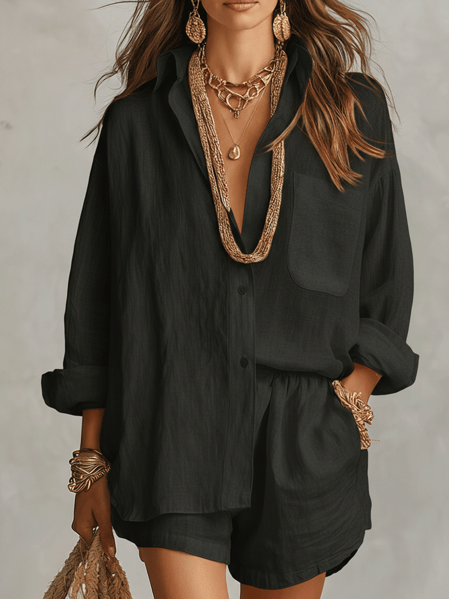 Oversized co-ord set dames, zwart - afbeelding 5