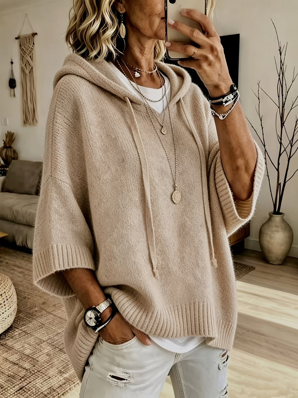 Oversized hoodie dames - afbeelding 1