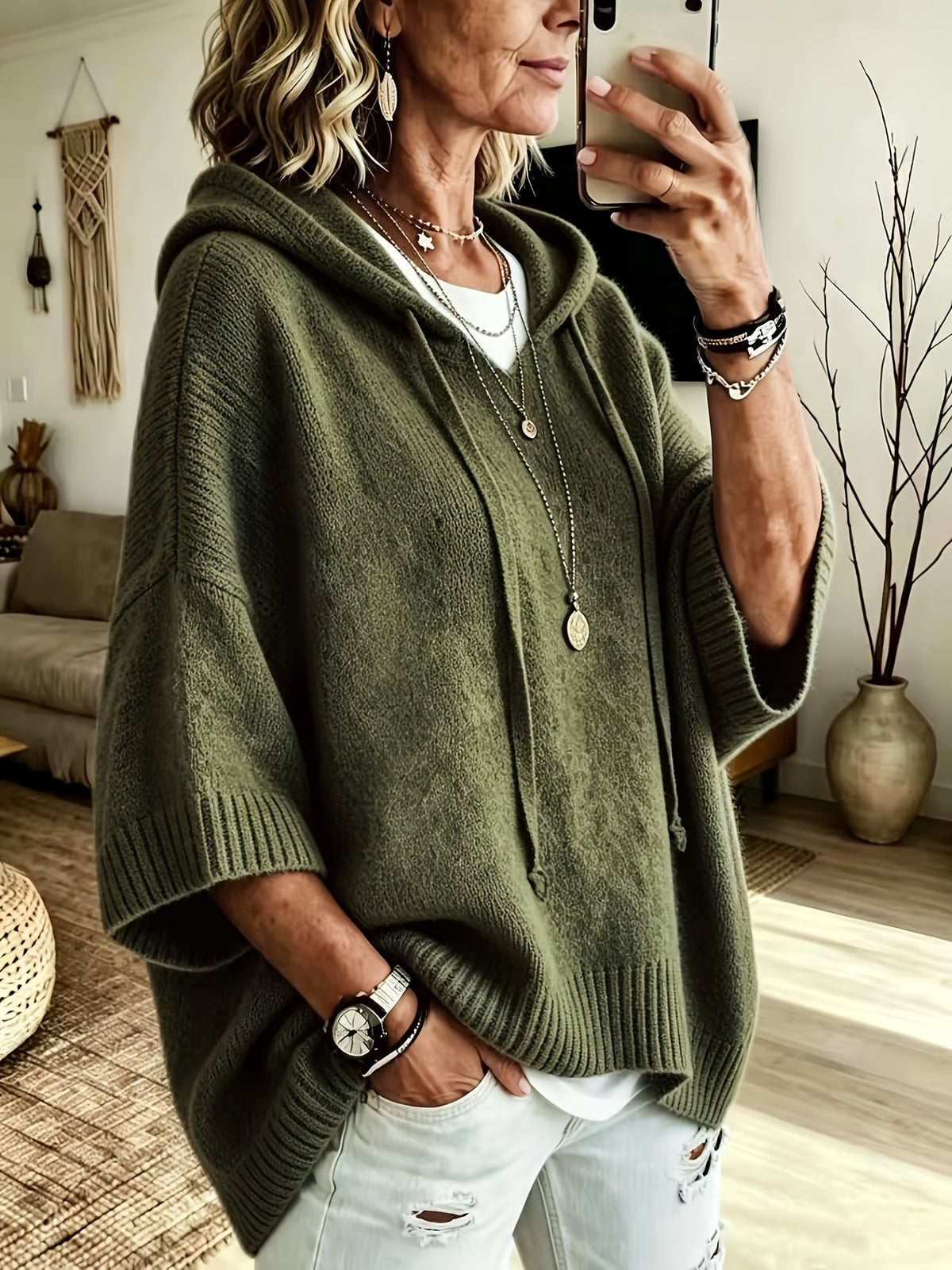 Oversized hoodie dames - afbeelding 2