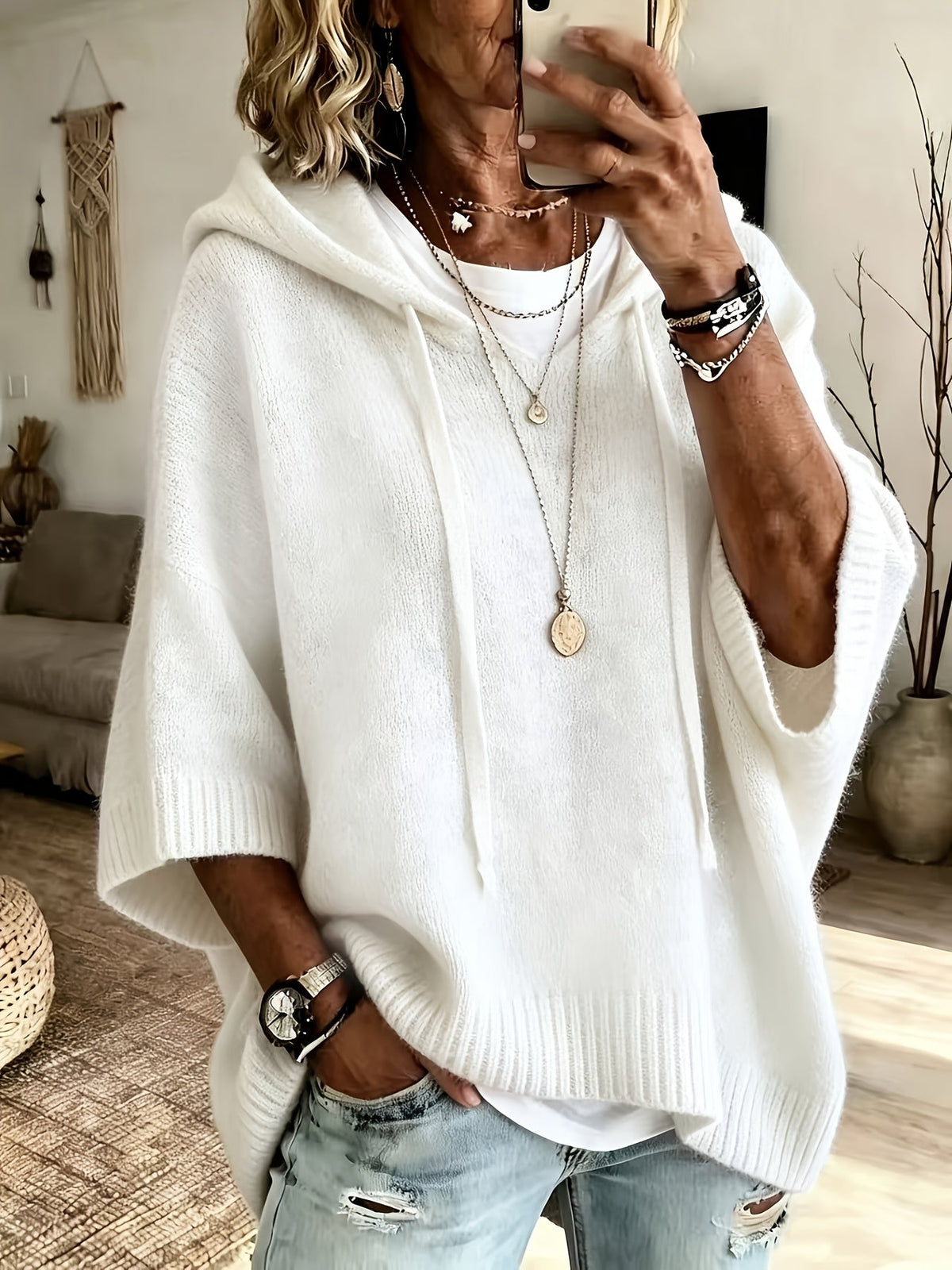 Oversized hoodie dames - afbeelding 4