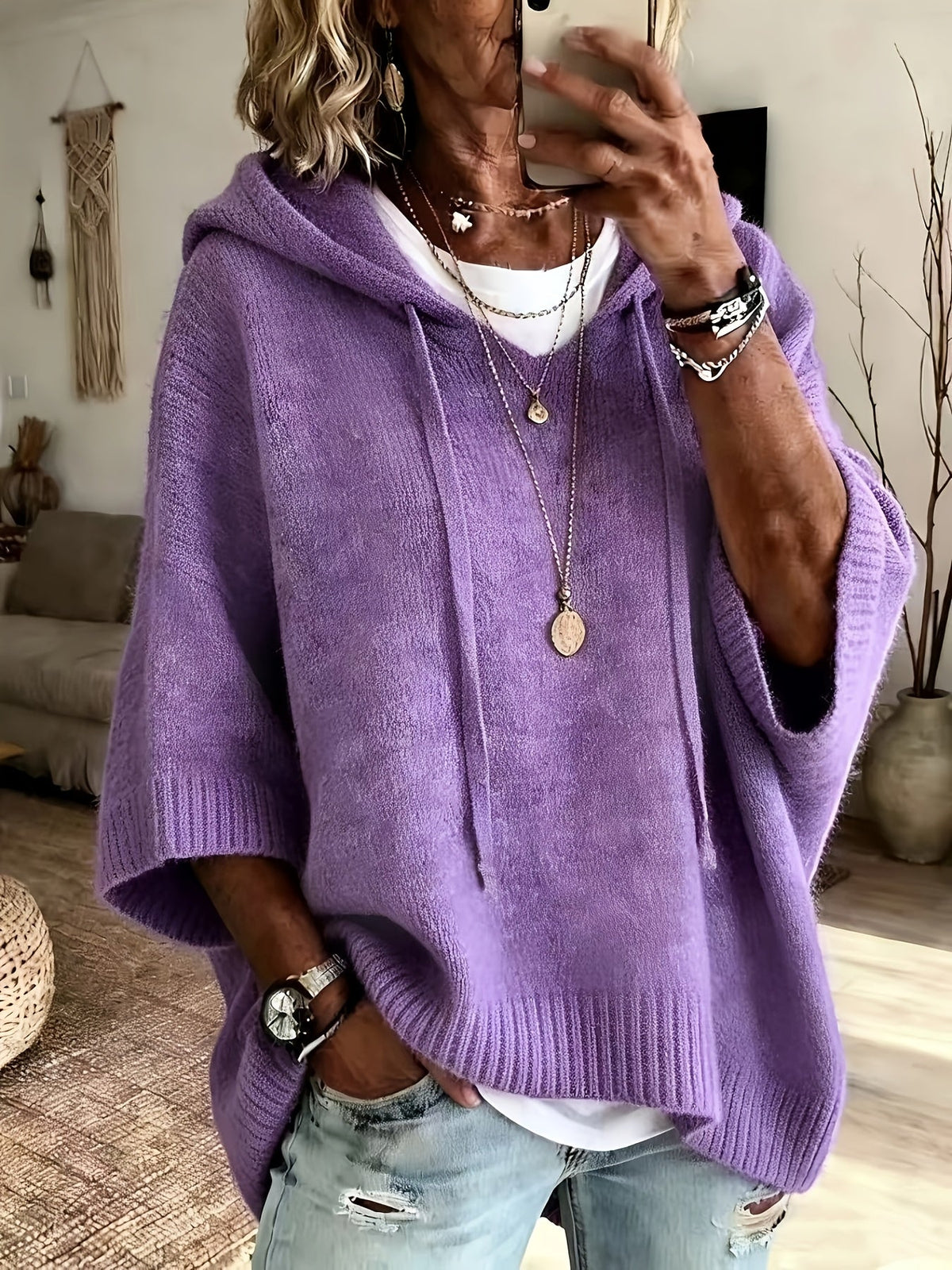 Oversized hoodie dames - afbeelding 8