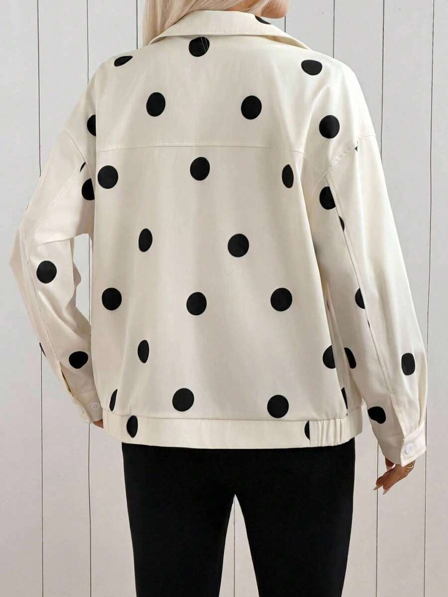 Oversized imitatieleren jas dames - afbeelding 16