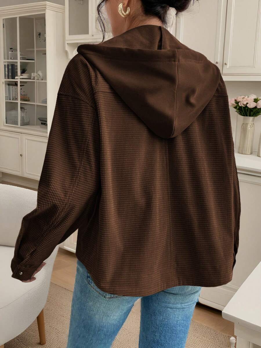 Oversized jas dames met capuchon - afbeelding 14