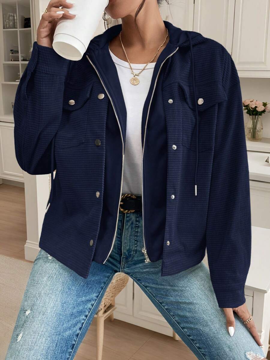 Oversized jas dames met capuchon - afbeelding 20