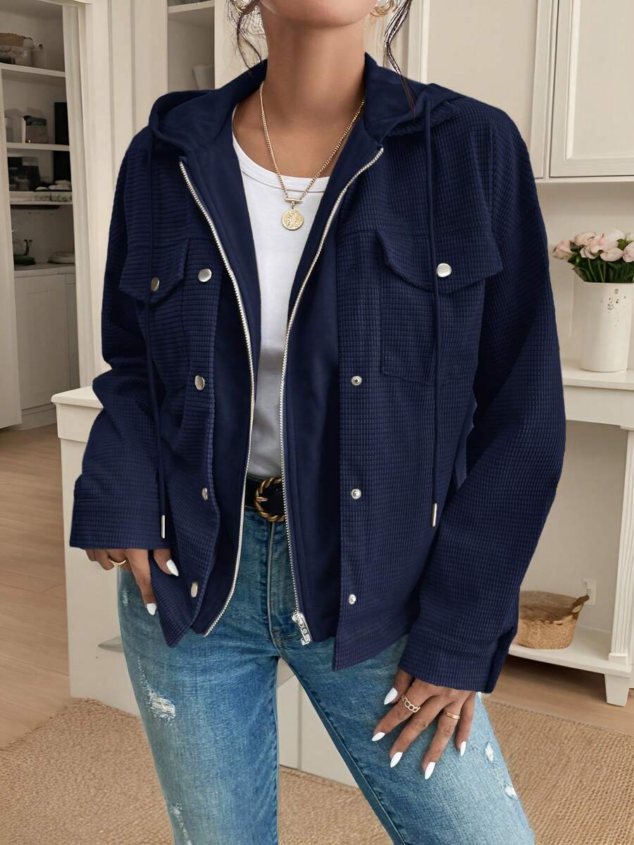 Oversized jas dames met capuchon - afbeelding 21