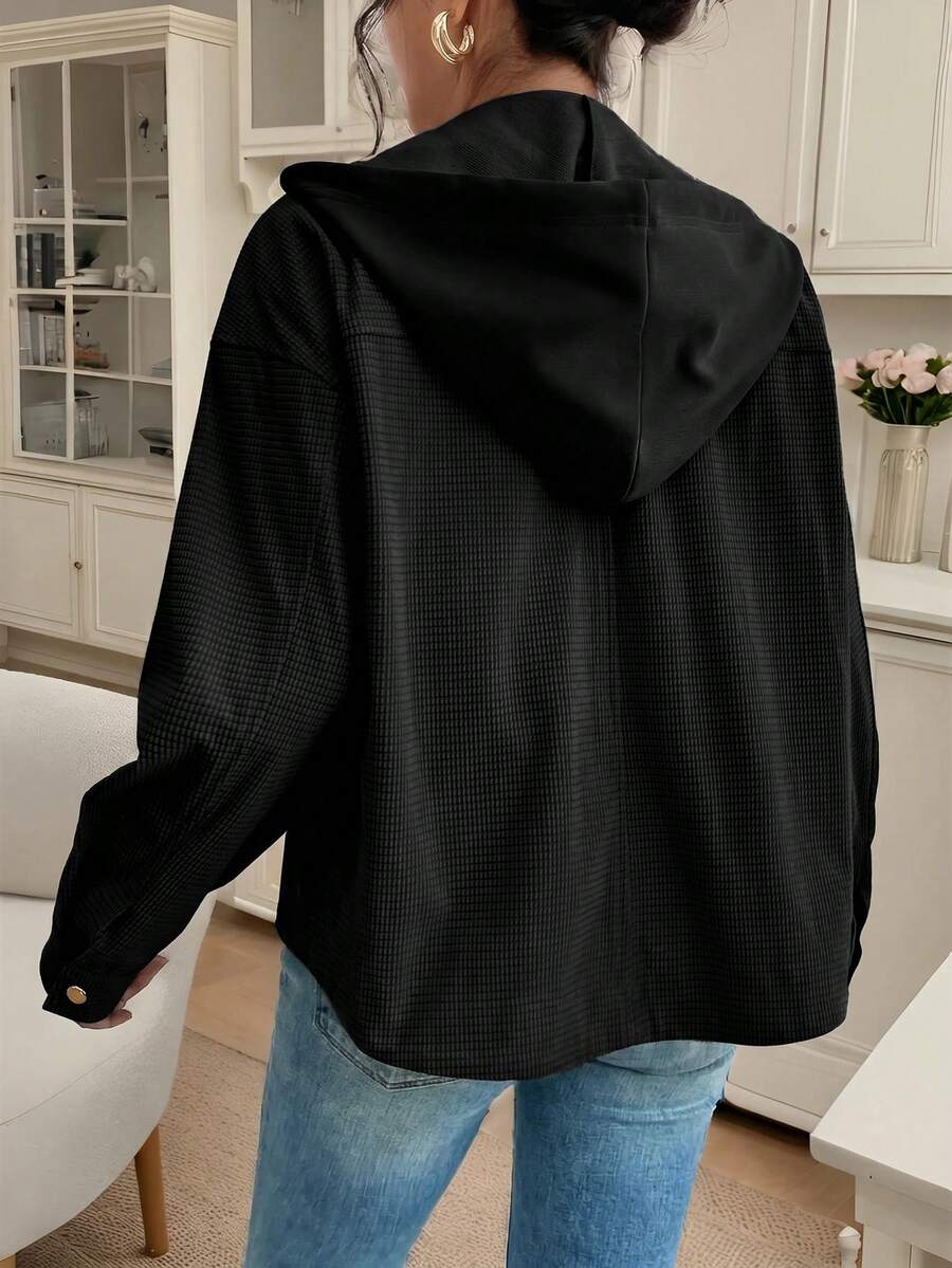 Oversized jas dames met capuchon - afbeelding 8