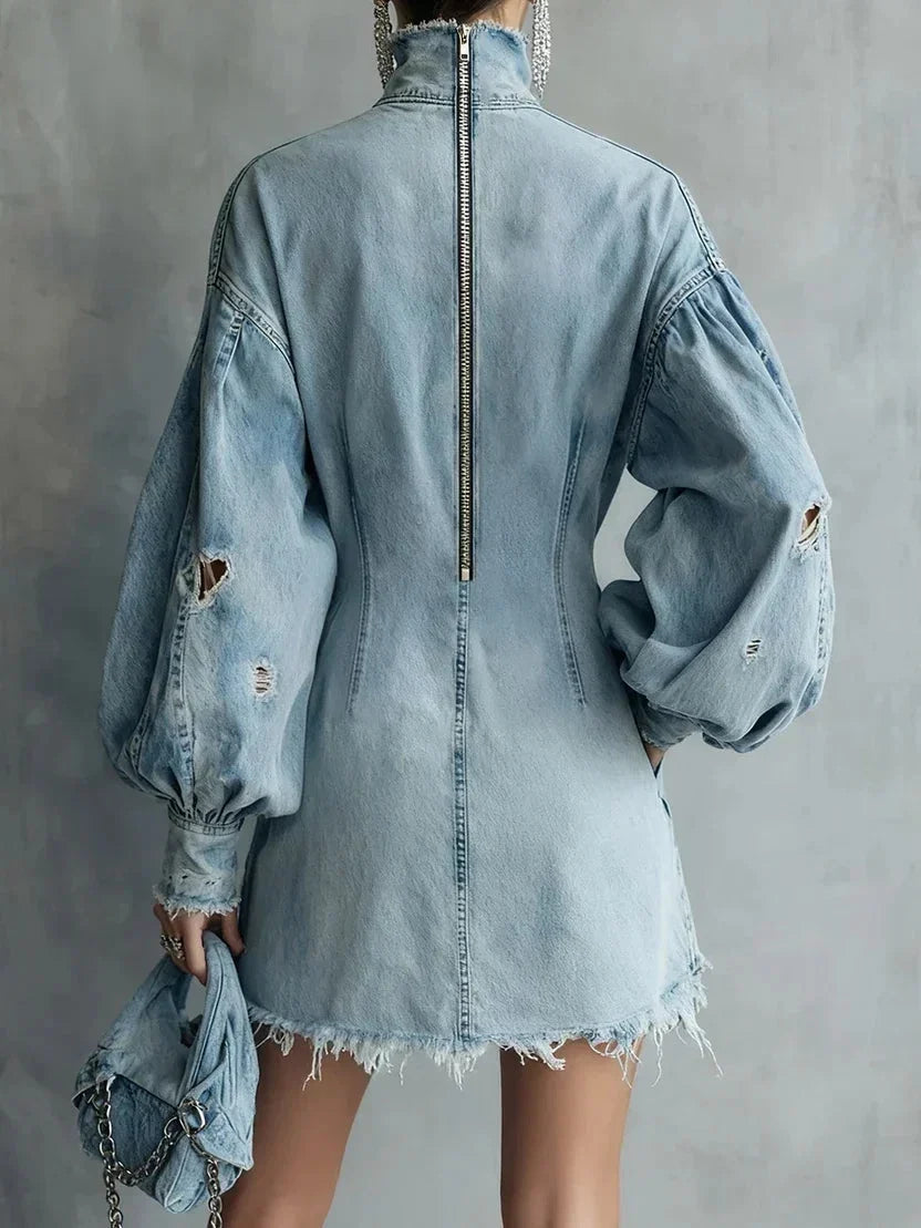 Oversized spijkerjurk dames - afbeelding 2
