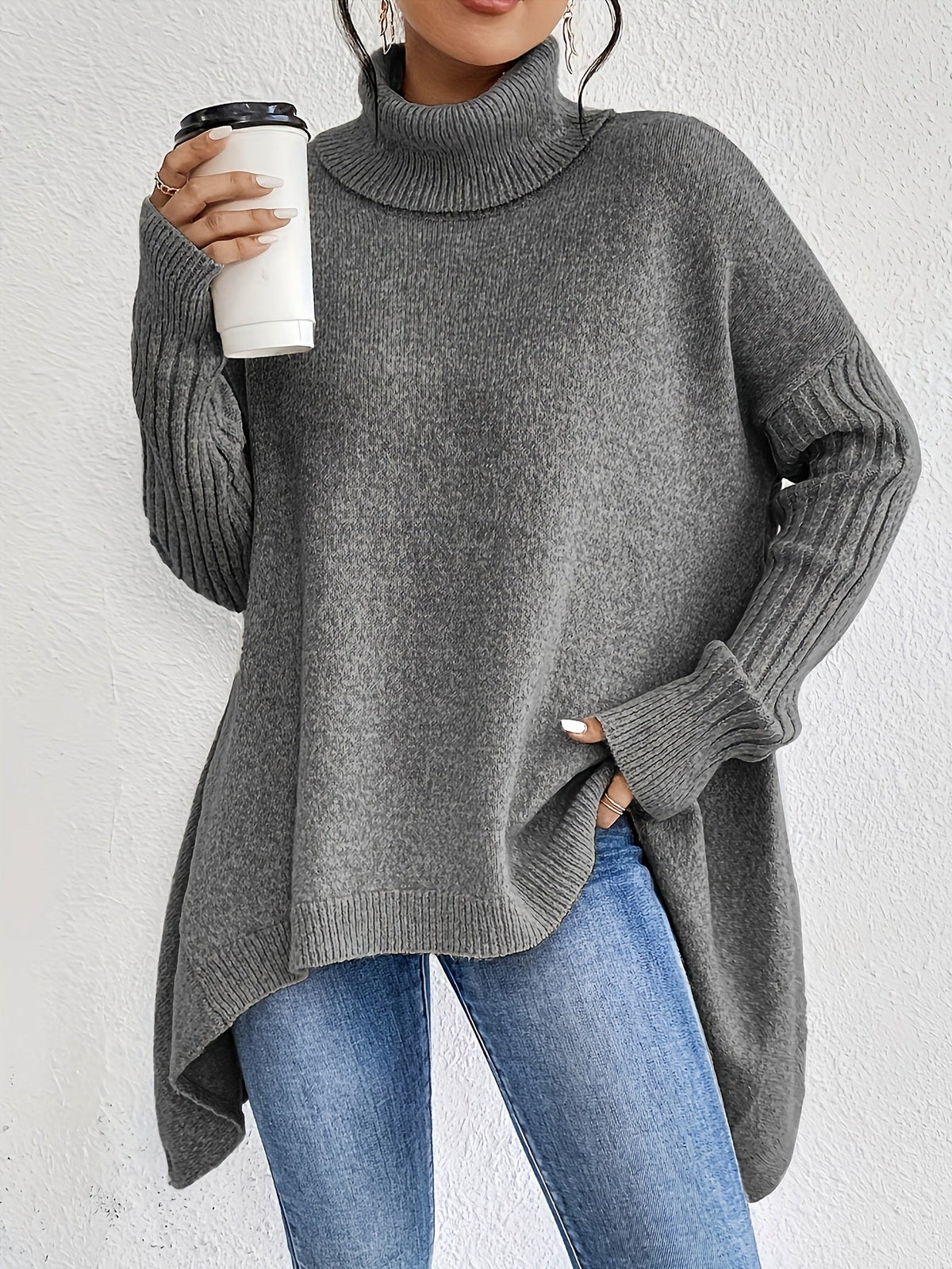 Oversized trui dames - afbeelding 2