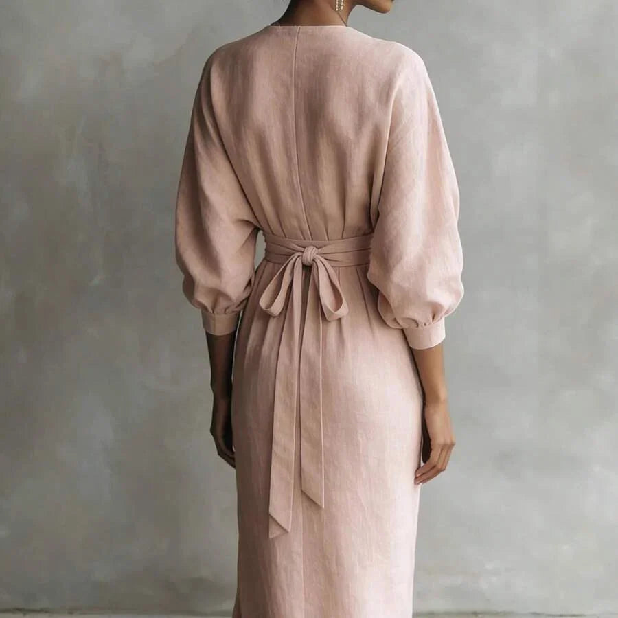 Overslag maxi jurk dames - afbeelding 4