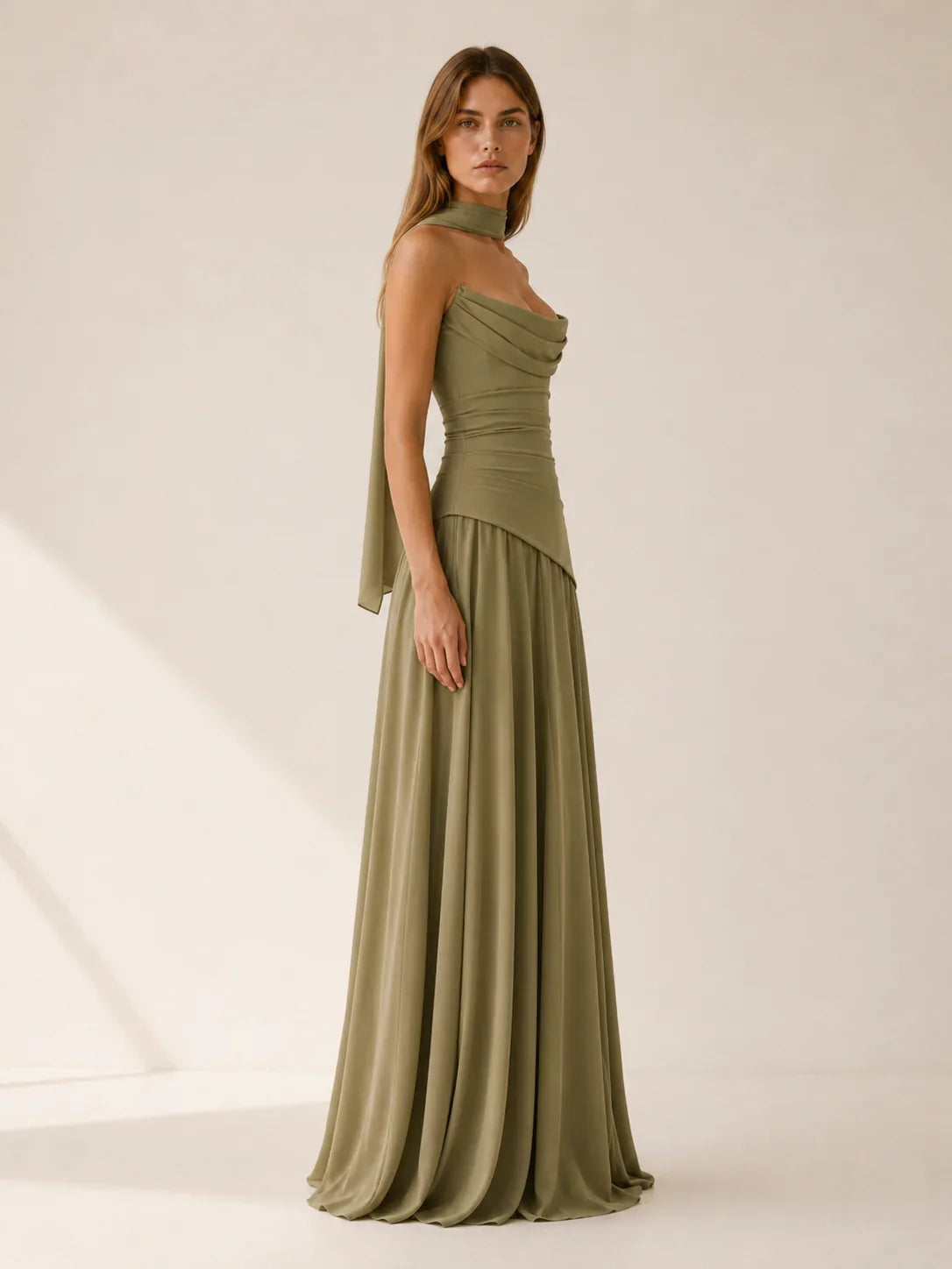 Strapless maxi jurk dames - afbeelding 2