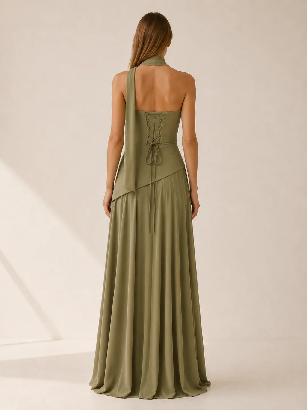 Strapless maxi jurk dames - afbeelding 3