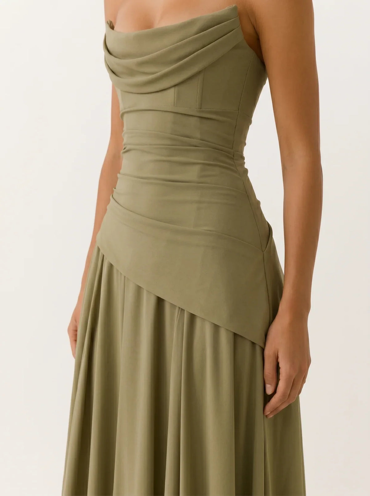 Strapless maxi jurk dames - afbeelding 4