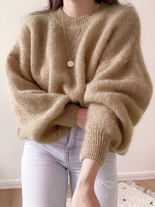 Fluffy oversized trui dames - afbeelding 1