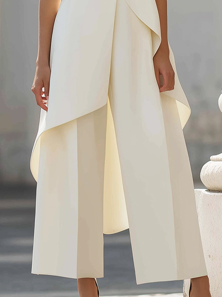 Wijde broek co-ord set dames - afbeelding 3